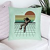 Perna Decorativa, Model Astronaut To the Moon, 40x40 cm, Verde Menta, Husa Detasabila, Burduf 23 bsc0274 PhotoRoom