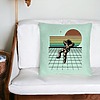 Perna Decorativa, Model Astronaut To the Moon, 40x40 cm, Verde Menta, Husa Detasabila, Burduf 27 bsc0274 PhotoRoom 4