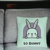 Perna Decorativa, Model So Bunny, 40x40 cm, Verde Menta, Husa Detasabila, Burduf 25 bsc0275 PhotoRoom 2