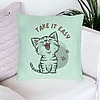 Perna Decorativa, Model Take it Easy, 40x40 cm, Verde Menta, Husa Detasabila, Burduf 23 bsc0276 PhotoRoom