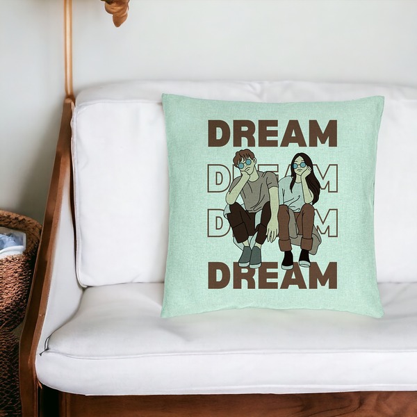 Perna Decorativa, Model Dream Friends, 40x40 cm, Verde Menta, Husa Detasabila, Burduf 20 bsc0278 PhotoRoom 4