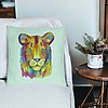 Perna Decorativa, Model Colorful Lion, 40x40 cm, Verde Menta, Husa Detasabila, Burduf 24 bsc0279 PhotoRoom 1