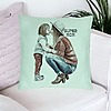 Perna Decorativa, Model Super Mom Girl, 40x40 cm, Verde Menta, Husa Detasabila, Burduf 26 bsc0280 PhotoRoom 3