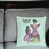 Perna Decorativa, Model Love Mom, 40x40 cm, Verde Menta, Husa Detasabila, Burduf 25 bsc0281 PhotoRoom 2