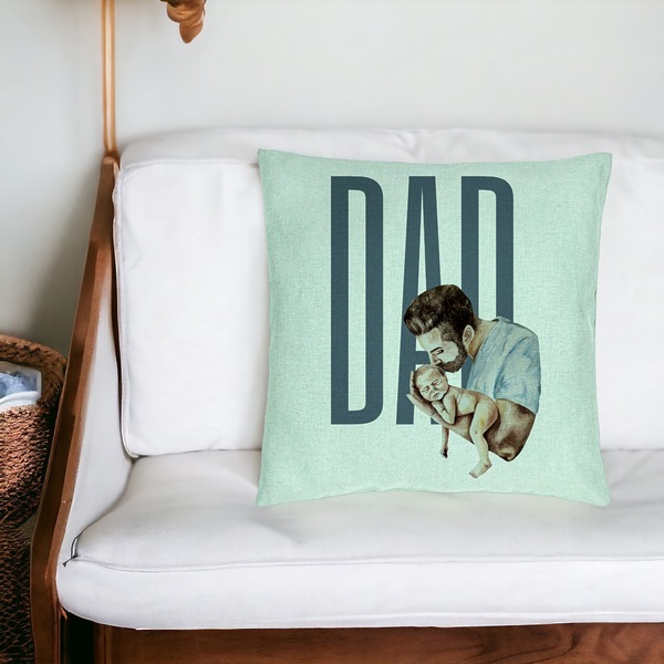 Perna Decorativa, Model Dad's Love, 40x40 cm, Verde Menta, Husa Detasabila, Burduf 20 bsc0285 PhotoRoom 4