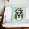 Perna Decorativa, Model Paint, 40x40 cm, Verde Menta, Husa Detasabila, Burduf 27 bsc0286 PhotoRoom 4