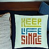 Perna Decorativa, Model Keep Life Simple, 40x40 cm, Verde Menta, Husa Detasabila, Burduf 24 bsc0287 PhotoRoom 1