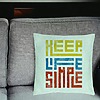 Perna Decorativa, Model Keep Life Simple, 40x40 cm, Verde Menta, Husa Detasabila, Burduf 25 bsc0287 PhotoRoom 2