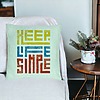 Perna Decorativa, Model Keep Life Simple, 40x40 cm, Verde Menta, Husa Detasabila, Burduf 26 bsc0287 PhotoRoom 3