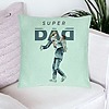 Perna Decorativa, Model Super Dad, 40x40 cm, Verde Menta, Husa Detasabila, Burduf 23 bsc0288 PhotoRoom