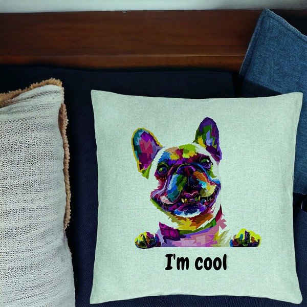 Perna Decorativa, Model I'm cool Colorful, 40x40 cm, Verde Menta, Husa Detasabila, Burduf 17 bsc0289 PhotoRoom 1