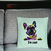 Perna Decorativa, Model I'm cool Colorful, 40x40 cm, Verde Menta, Husa Detasabila, Burduf 25 bsc0289 PhotoRoom 2
