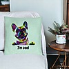 Perna Decorativa, Model I'm cool Colorful, 40x40 cm, Verde Menta, Husa Detasabila, Burduf 26 bsc0289 PhotoRoom 3