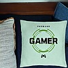 Perna Decorativa, Model Forever Gamer, 40x40 cm, Verde Menta, Husa Detasabila, Burduf 24 bsc0294 PhotoRoom 1