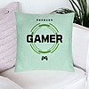 Perna Decorativa, Model Forever Gamer, 40x40 cm, Verde Menta, Husa Detasabila, Burduf 23 bsc0294 PhotoRoom