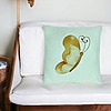Perna Decorativa, Model Brown Butterfly, 40x40 cm, Verde Menta, Husa Detasabila, Burduf 27 bsc0296 PhotoRoom 4
