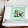 Perna Decorativa, Model Florale de vara, 40x40 cm, Verde Menta, Husa Detasabila, Burduf 27 bsc0298 PhotoRoom 4