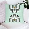 Perna Decorativa, Model Abstract Lines, 40x40 cm, Verde Menta, Husa Detasabila, Burduf 23 bsc0299 PhotoRoom