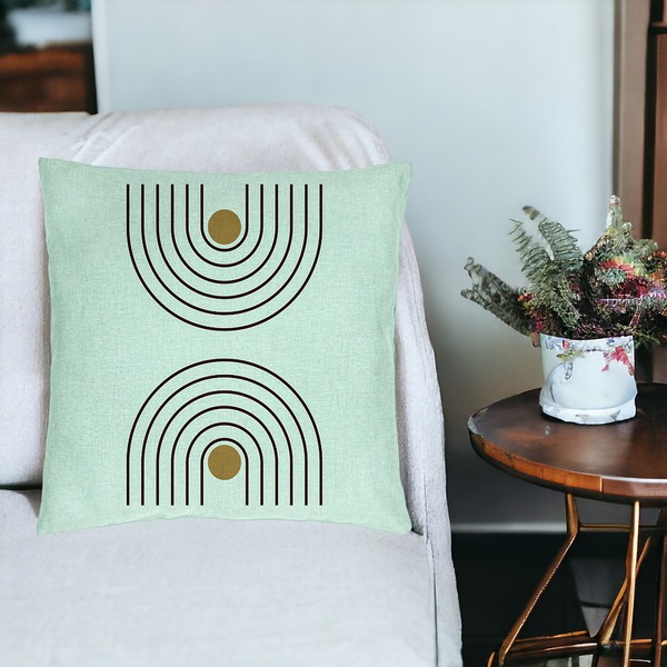 Perna Decorativa, Model Abstract Lines, 40x40 cm, Verde Menta, Husa Detasabila, Burduf 19 bsc0299 PhotoRoom 3