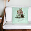 Perna Decorativa, Model Home Sweet Home 1, 40x40 cm, Verde Menta, Husa Detasabila, Burduf 24 bsc0300 PhotoRoom 1