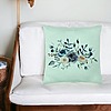 Perna Decorativa, Model Florale Verde Mentastre, 40x40 cm, Verde Menta, Husa Detasabila, Burduf 25 bsc0301 PhotoRoom 2