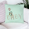 Perna Decorativa, Model Baby, 40x40 cm, Verde Menta, Husa Detasabila, Burduf 23 bsc0302 PhotoRoom