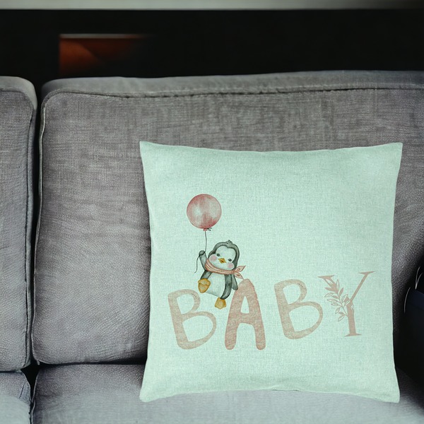 Perna Decorativa, Model Baby, 40x40 cm, Verde Menta, Husa Detasabila, Burduf 18 bsc0302 PhotoRoom 2