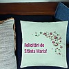 Perna Decorativa, Model Felicitari de Sfanta Maria, 40x40 cm, Verde Menta, Husa Detasabila, Burduf 26 bsc0304 PhotoRoom 1