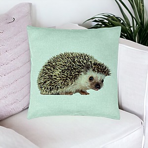 Alternative view of Perna Decorativa, Model Arici, 40x40 cm, Verde Menta, Husa Detasabila, Burduf