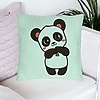 Perna Decorativa, Model Urs Panda, 40x40 cm, Verde Menta, Husa Detasabila, Burduf 24 bsc0311 PhotoRoom 1