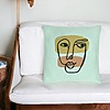 Perna Decorativa, Model Fata Femeie, 40x40 cm, Verde Menta, Husa Detasabila, Burduf 25 bsc0315 PhotoRoom 2