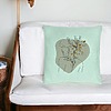 Perna Decorativa, Model Corp Femeie si Flori, 40x40 cm, Verde Menta, Husa Detasabila, Burduf 22 bsc0316 PhotoRoom 2