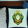 Perna Decorativa, Model Abstract, Multicolor, 40x40 cm, Verde Menta, Husa Detasabila, Burduf 24 bsc0318 PhotoRoom 1