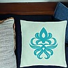 Perna Decorativa, Model Abstract ART, 40x40 cm, Verde Menta, Husa Detasabila, Burduf 27 bsc0319 PhotoRoom 4
