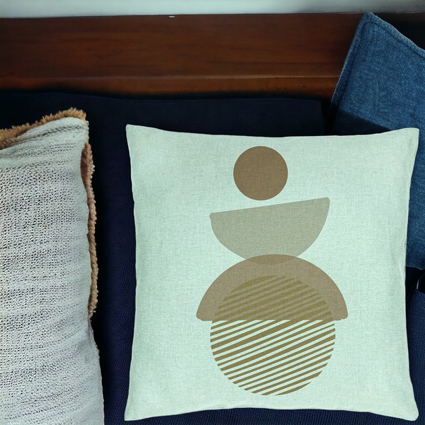 Perna Decorativa, Model cu ModeI Abstract Creativ 1, 40x40 cm, Verde Menta, Husa Detasabila, Burduf 15 bsc0320 PhotoRoom