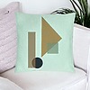 Perna Decorativa, Model Forme Geometrice 1, Multicolor, 40x40 cm, Verde Menta, Husa Detasabila, Burduf 24 bsc0321 PhotoRoom 1