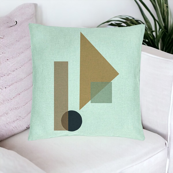 Perna Decorativa, Model Forme Geometrice 1, Multicolor, 40x40 cm, Verde Menta, Husa Detasabila, Burduf 17 bsc0321 PhotoRoom 1