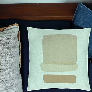 Alternative view of Perna Decorativa, Model Abstracta 12, 40x40 cm, Verde Menta, Husa Detasabila, Burduf