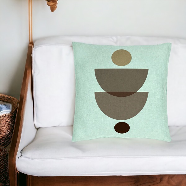 Perna Decorativa, Model cu Model Abstract Creativ 3, 40x40 cm, Verde Menta, Husa Detasabila, Burduf 18 bsc0325 PhotoRoom 2