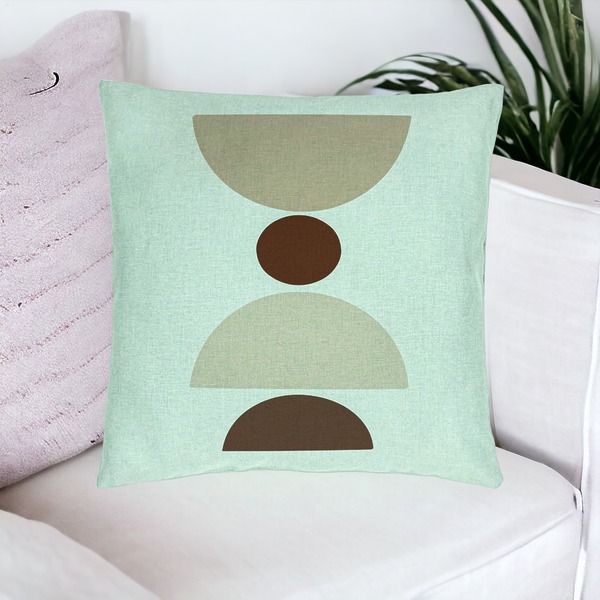 Perna Decorativa, Model cu Model Abstract Creativ 4, 40x40 cm, Verde Menta, Husa Detasabila, Burduf 18 bsc0326 PhotoRoom 2