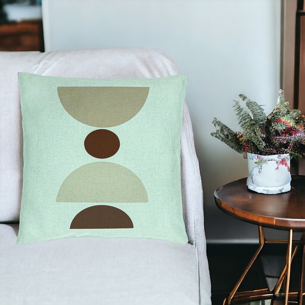 Perna Decorativa, Model cu Model Abstract Creativ 4, 40x40 cm, Verde Menta, Husa Detasabila, Burduf 20 bsc0326 PhotoRoom 4