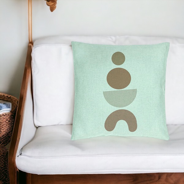 Perna Decorativa, Model Abstract Creativ 6, 40x40 cm, Verde Menta, Husa Detasabila, Burduf 17 bsc0329 PhotoRoom 1 1