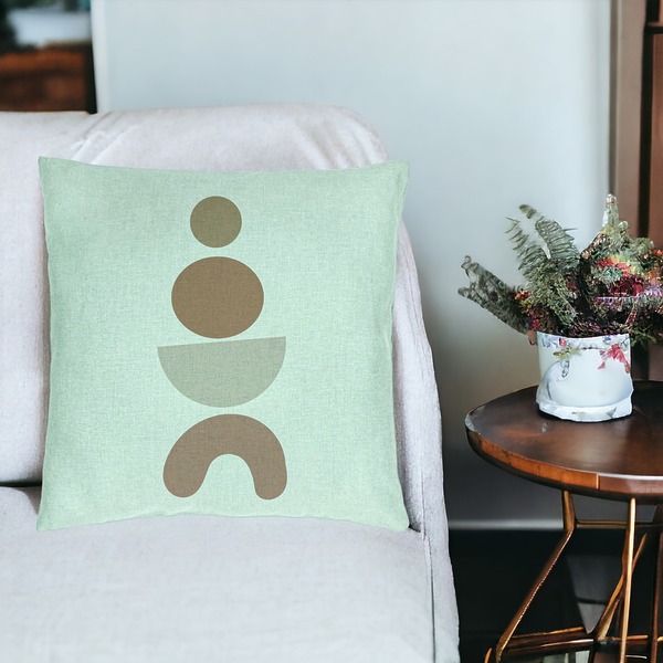 Perna Decorativa, Model Abstract Creativ 6, 40x40 cm, Verde Menta, Husa Detasabila, Burduf 18 bsc0329 PhotoRoom 2 1