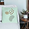 Perna Decorativa, Model Abstracta 11, 40x40 cm, Verde Menta, Husa Detasabila, Burduf 25 bsc0331 PhotoRoom 2
