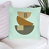 Perna Decorativa, Model Abstract Creativ 8, 40x40 cm, Verde Menta, Husa Detasabila, Burduf 23 bsc0332 PhotoRoom