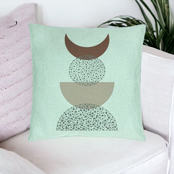 Perna Decorativa, Model Abstract Creativ 10, 40x40 cm, Verde Menta, Husa Detasabila, Burduf 17 bsc0337 PhotoRoom 1