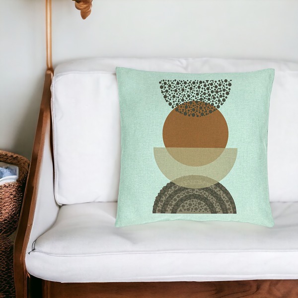 Perna Decorativa, Model Abstract Creativ 11, 40x40 cm, Verde Menta, Husa Detasabila, Burduf 18 bsc0338 PhotoRoom 2