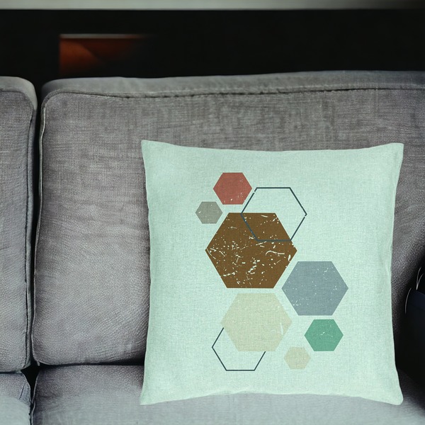 Perna Decorativa, Model Forme Geometrice 3, Multicolor 40x40 cm, Verde Menta, Husa Detasabila, Burduf 18 bsc0340 PhotoRoom 2