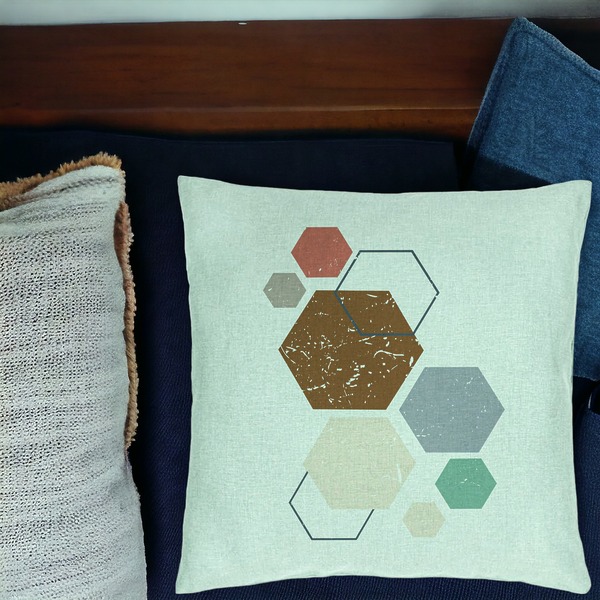 Perna Decorativa, Model Forme Geometrice 3, Multicolor 40x40 cm, Verde Menta, Husa Detasabila, Burduf 19 bsc0340 PhotoRoom 3