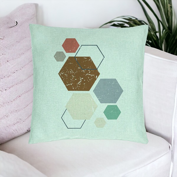 Perna Decorativa, Model Forme Geometrice 3, Multicolor 40x40 cm, Verde Menta, Husa Detasabila, Burduf 20 bsc0340 PhotoRoom 4